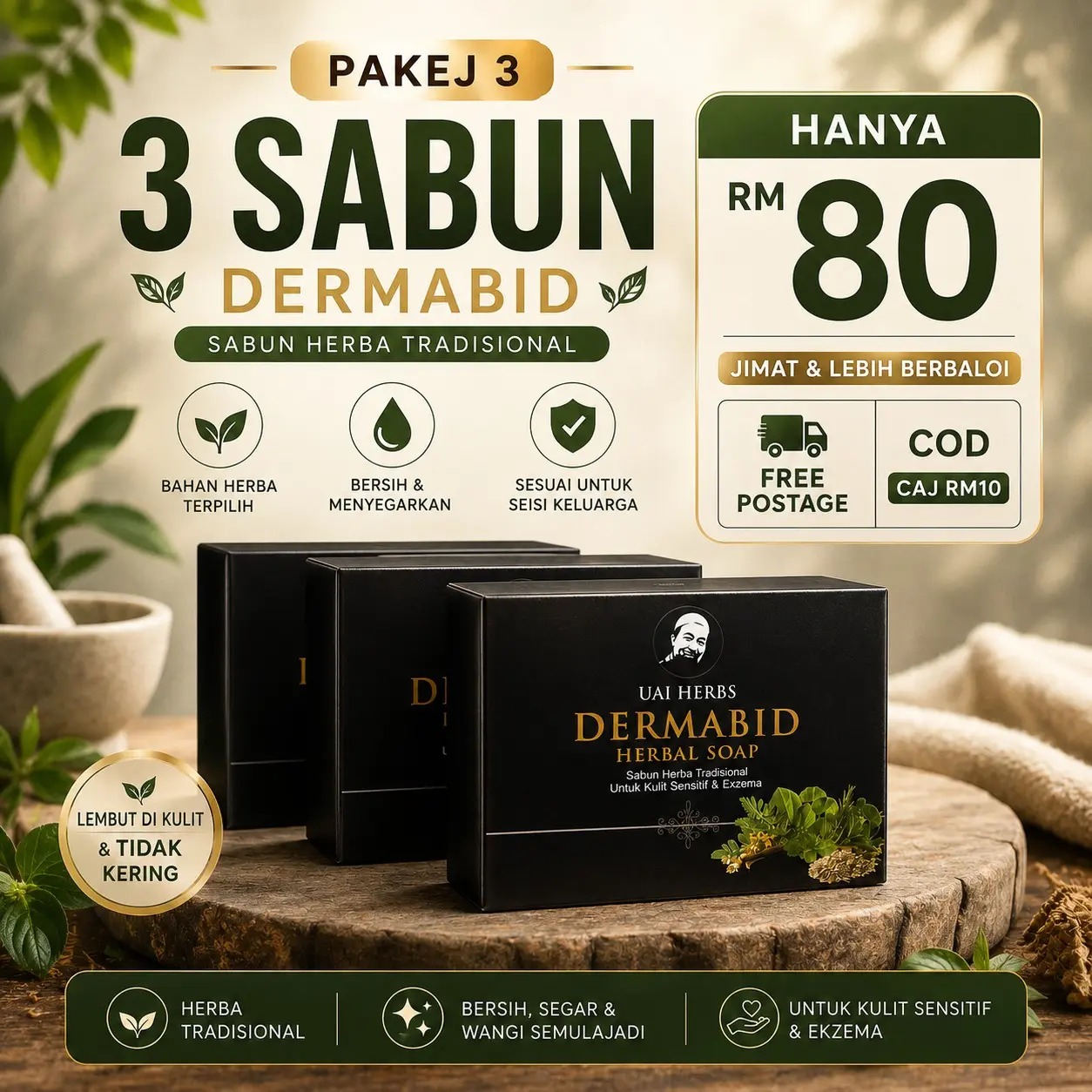 Pakej 2 Sabun Dermabid