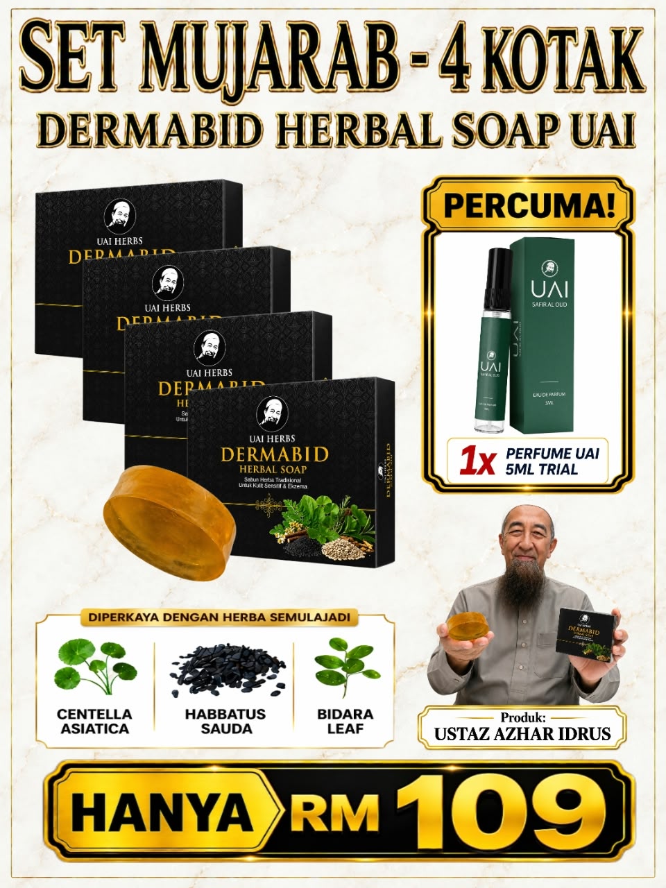 Pakej 4 Sabun Dermabid