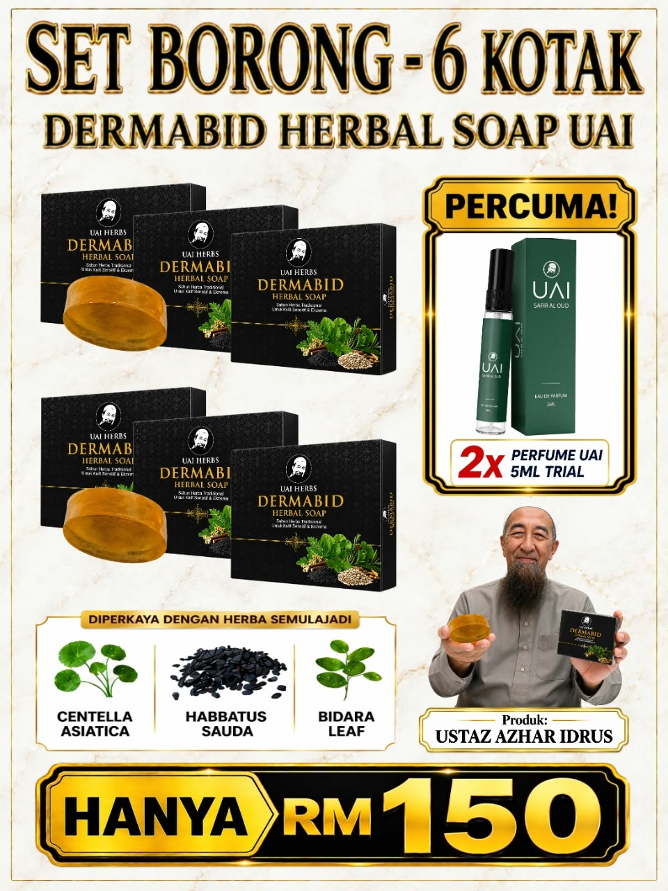 Pakej 6 Sabun Dermabid